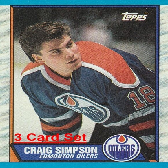 Craig Simpson Edmonton Oilers NHL Hockey Cards - Picture 1 of 4